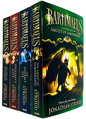 The Bartimaeus Sequence Series 4 Books Collection Set by Jonathan Stroud (Amulet of Samarkand, Golem's Eye, Ptolemy's Gate & Ring of Solomon)
